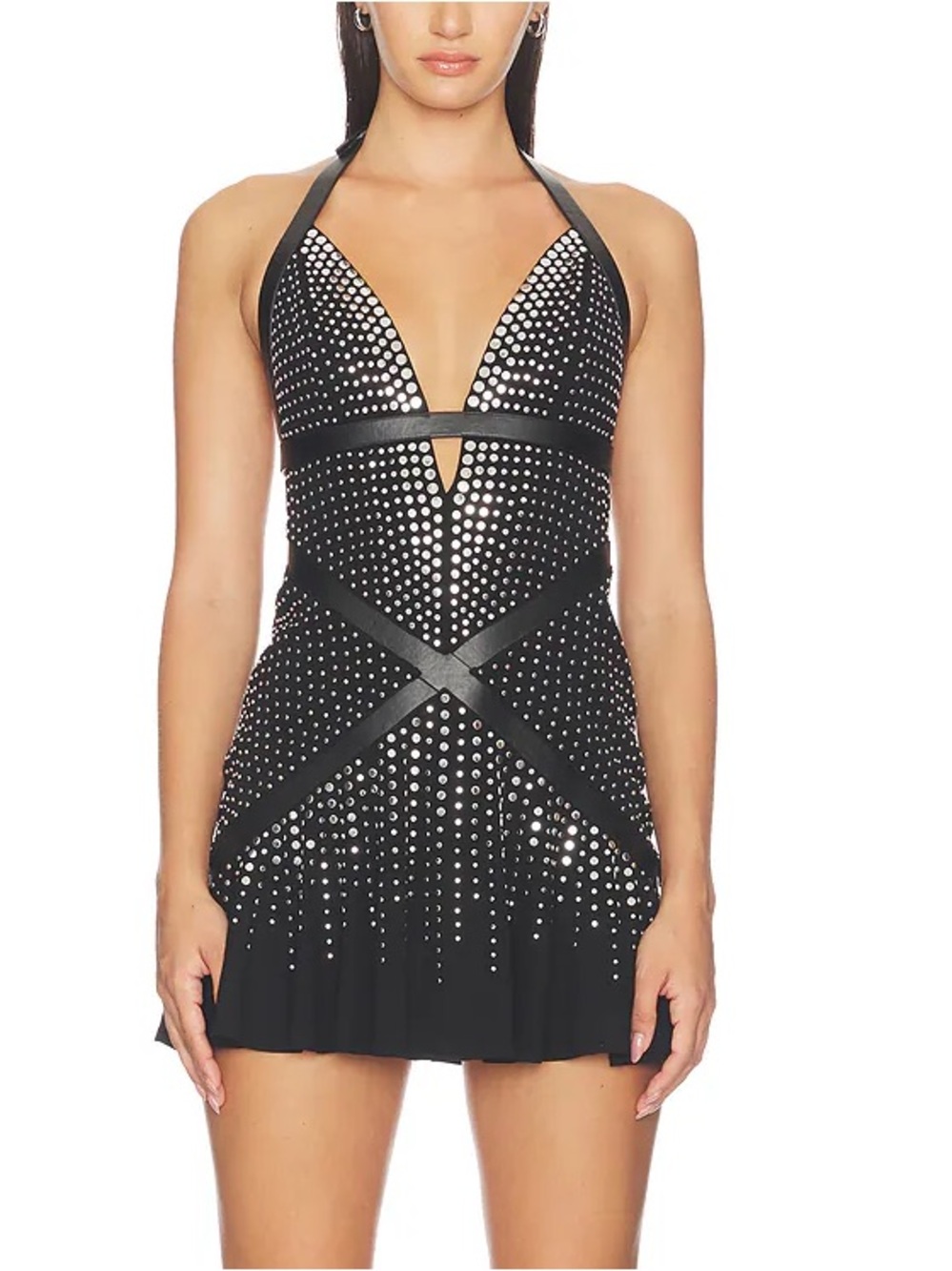 NWOT Haelo Gradient Studded Mini Dress
